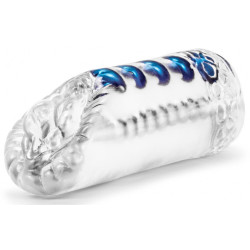 M For Men Masturbateur souple Snatch Transparent-Bleu